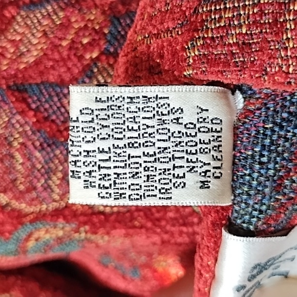 Vintage 90's Tapestry Coat Chicos Boho Indie Size 2 - Picture 13 of 13